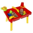 thumbnail image 6 of Hey Play Sand or Water Table with Lid and Toys - Playset with Sensory Bins, 6 of 8