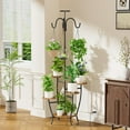 thumbnail image 4 of Stand Indoor with Grow Light - 72" Tall  Shelf Indoor, 5 Tiered Corner  Stands for Indoor ,   Holder Flower Display Holders for  Room, Balcony Decor, 4 of 9