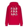 thumbnail image 3 of Moxiu Oversized Halloween Sweatshirt for Women Ghost Hoodies Long Sleeve Hooded Sweatshirt Spooky Season Pullover Tops Red,XXXXL, 3 of 3