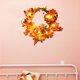 thumbnail image 3 of 11.8 pulgadas Artificial Fall Pumpkin Cone and Maple Leaf Wreath para Con luces Zulema guirnaldas de otoño, 3 of 7