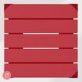thumbnail image 4 of Costaelm Paradise 24" Outdoor Patio HDPE Square Counter High Backless Bar Stool, Red, 4 of 8