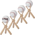thumbnail image 1 of BaseGoal Soporte de Madera para Exhibición de Béisbol y Softbol con 3 Mini Bate de Béisbol y 1 Círculo de Madera, 1 of 7