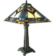 thumbnail image 2 of RADIANCE Goods Tiffany-Style Mission 2 Light Antique Dark Bronze Table Lamp 16" Shade, 2 of 3