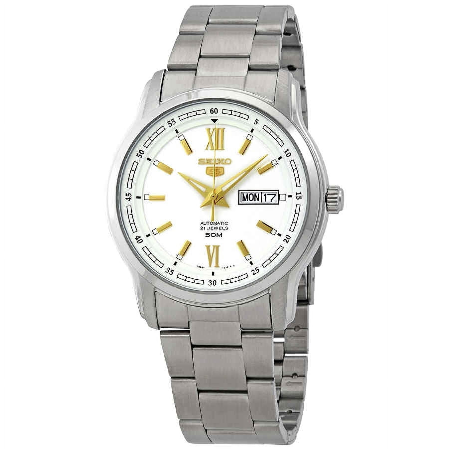 SEIKO 5 SNK789 21 Jewels Automatic Silver Watch with Water Resistance Walmart