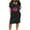 Black womens 4th of July Dresses, variant on Wycnly Womens 4th of July Dresses Fashion Independence Day Tunic Tshirt Pocket Midi Dresses Casual Lips Print V-Neck Short Sleeve Knee-Length Summer Dress Black l