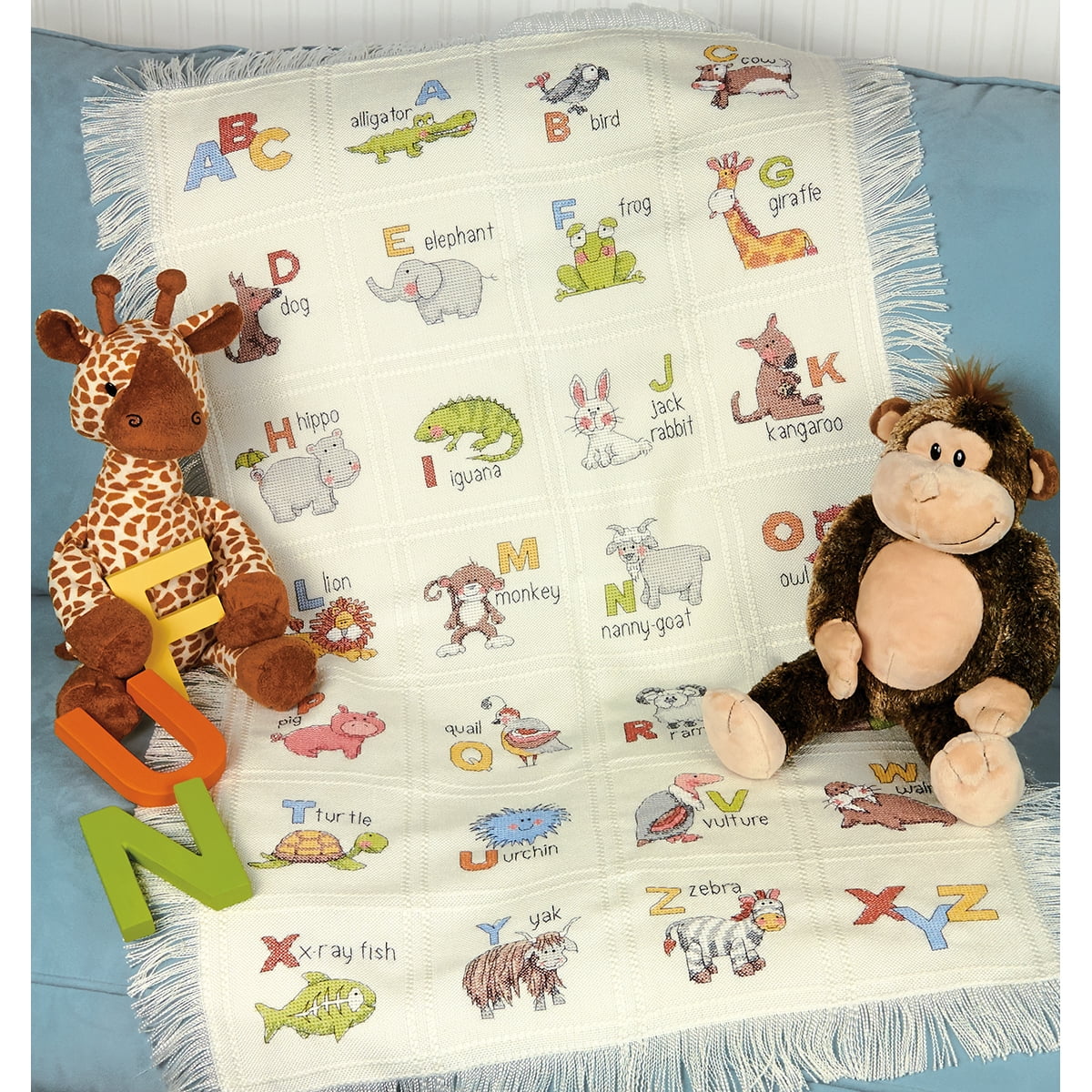 Counted cross stitch baby blanket hotsell