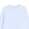 thumbnail image 4 of idosla Girls Crewneck Sweatshirt Long Sleeve Pullover Tops Drop Shoulder Sweatshirts Color Block Ribbed Trim for 5-14 Years (White, 7-8 Years), 4 of 5