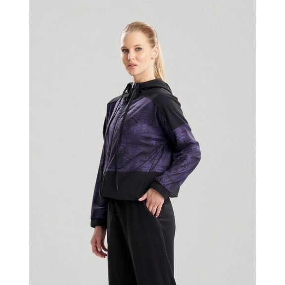 Natori Women's Interlocked Hooded Jacket Purple Size Large