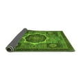thumbnail image 2 of Ahgly Company Indoor Square Abstract Green Modern Area Rugs, 5' Square, 2 of 4