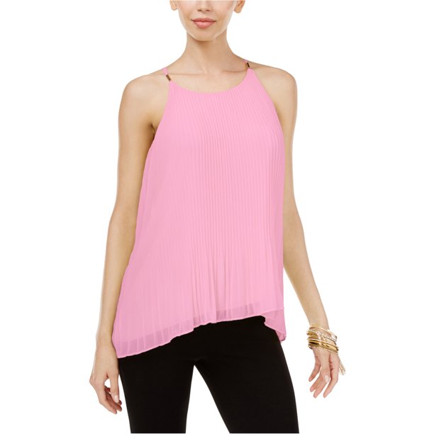 Blusa de punto plisada Thalia Sodi para mujer Púrpura X-Large