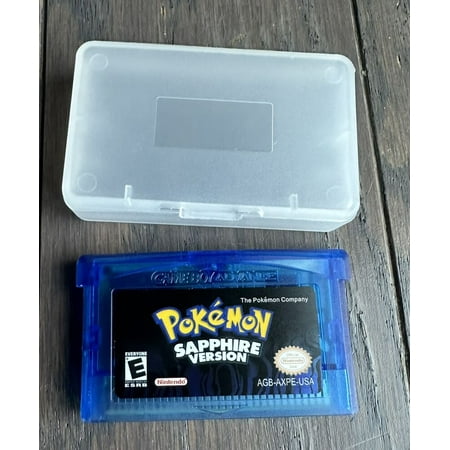 Pokemon Sapphire Game Boy Advance Game Cartridge Custom Made