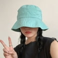 thumbnail image 2 of CoCopeaunts Foldable Wide Brim Sun Hat For Women&Men Outdoor Adjustable Panama Bob Caps Beach UV Protection Hats Summer Visors Fisherman Cap, 2 of 6