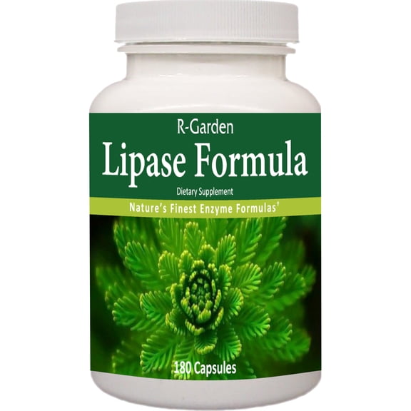 R-Garden Lipase Formula, 180 caps.