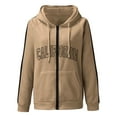 thumbnail image 3 of California Hoodies for Women 2025 Long Sleeve Zip Up Y2K Cute Hoodie with Pockets Hooded Sweatshirt Women Jacket, 3 of 5