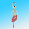 thumbnail image 1 of Lip Keychain Car Circle Key Rings Rhinestone Keychain Sexy Lipsticking Lip Key Chain Rhinestone Purse Charm Decoration, 1 of 5