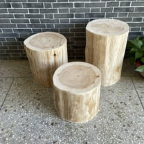 Niceauty outdoor leisure stool Sturdy Wood Beige for Adults in Home Use 1Pcs
