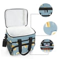 thumbnail image 6 of FORMRS Insulated Cooler Bag 24 Cans Capacity Soft Leakproof Lunch Box with Side Pockets, Light Blue Rainbow, 6 of 7