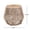 Beige + Light Teak + Acacia Wood + Rope, variant on Wood Side Table with Grey Rope Base - Natural Teak Finish, Modern Coastal Accent for Patio, Garden, Balcony & Indoor Use