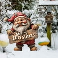thumbnail image 6 of Outdoor Christmas Decorations, Decorative Garden Stakes with Santa Claus, Angel, Gnomes for Christmas Decor, Metal Yard Signs Xmas Decorations for Home Outside Garden Yard Lawn Holiday Party, 6 of 7
