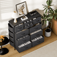 thumbnail image 5 of Aowos 10 Drawer Dresser, Chest of Drawers Dressers for Bedroom with 4 Side Pockets and 2 Hooks, Dark Grey, 5 of 8