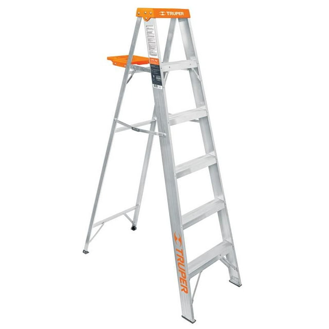 Escalera de tijera tipo ll 5 escalones y bandeja EST-25 Truper EST-25