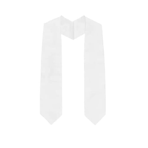 Honors Graduation Academic 60" Classic End Honor Stoles/Sashes (White)