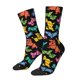 thumbnail image 1 of Balery Colorful Geometric Dog Calcetas Largas con Estampado para Hombre y Mujer – Suaves y Transpirables, Talla Única (US 5-11), 1 of 6