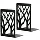 thumbnail image 3 of 2 pares de sujetalibros modernos con diseño de árbol para estantes, soporte para libros antideslizante, almacenamiento de Metal resistente para CD, tapón decorativo para libros, 3 of 5