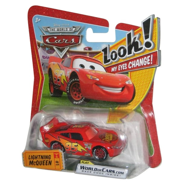 Disney Pixar Cars Lenticluar Eyes Change Series 1 Lightning Mcqueen 1 Toy Walmart Com Walmart Com