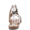 thumbnail image 3 of Report Womens Quill Snake Print Strappy Flats Taupe 6 Medium (B,M), 3 of 3