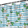 thumbnail image 4 of 72x72 Inch Fabric Shower Curtain Waterproof Polyester, Daisy Floral Print, 4 of 6