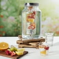 thumbnail image 4 of Mason Craft & More 1.5 Gallon Glass Drink Dispenser with Infuser and Stainless Steel Lid for Lemonade Water BPA Free, 4 of 10