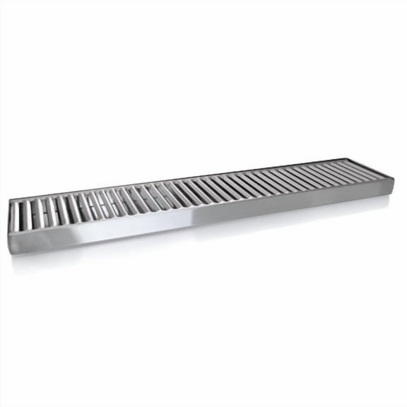 BarConic Stainless Steel 19" x 4" Surface Mount Drain Drip Tray