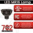 thumbnail image 4 of LED MR16 bulb, 500 lumens, 7W, 2700K, 30 Degree Beam - 702 Lighting, 4 of 5