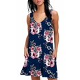 thumbnail image 1 of Robe Débardeur Plissée Unie Décontractée d'Été pour Femmes, 1 of 3
