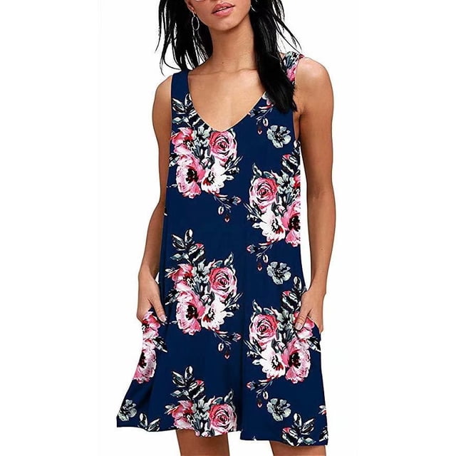 Robe Débardeur Plissée Unie Décontractée d'Été pour Femmes