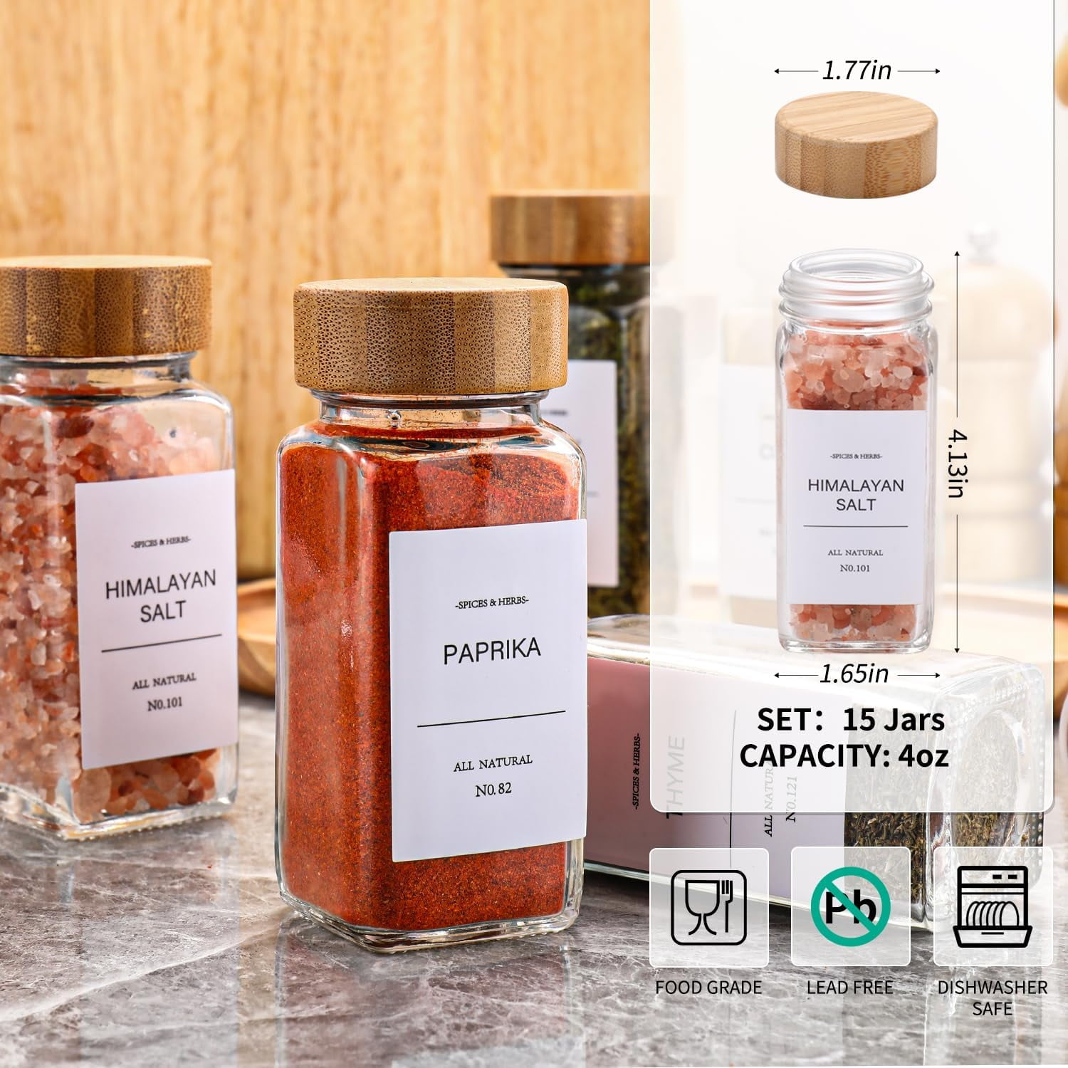 NoBrand Spice Jars - Thumbnail 2