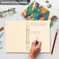 thumbnail image 4 of FORMRS 1-Subject Spiral Notebook 8" x 5" College Ruled 60 Refillable Sheet A5 Hard Cover, 2 Pack, Beige Floral Wave, 4 of 7