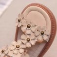 thumbnail image 7 of MEZZALL Toddler Spring Summer Children Girls' Floral Leather Distressed Style Sandals Shoes Cozy Baby Footwear, 7 of 7