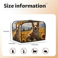 thumbnail image 5 of Xecao Cute Corgi Sunflower Print 2 Slice Toaster Cover with Pockets, Small Appliance Cover, Dust and Fingerprint Protection, Machine Washable, 5 of 7