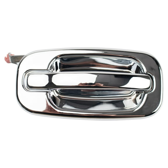 TRQ Chrome Outside Exterior Door Handle Rear RH for Chevy GMC Pickup Truck DHA45066 Fits select: 2001-2007 CHEVROLET SILVERADO, 2000-2006 CHEVROLET TAHOE