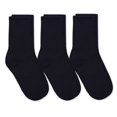 thumbnail image 1 of Jefferies Socks Boys' School Uniform Ribbed Crew Dress Socks 3 Pack, Black, X-Large, 1 of 4
