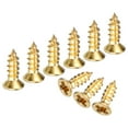 thumbnail image 1 of Uxcell Lot de 200 Vis à Bois, M2 x 6mm Laiton Phillips Tête Plate, 1 of 6