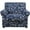 Blue, variant on Smiry Couch Chair Cover with 1 Separate Cushion Cover, Stretch Elastic 1-Seater Sofa Cover, Paisley Floral