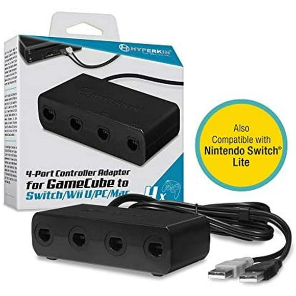 Hyperkin Adaptateur de Contrôleur 4 Ports pour GameCube vers Switch/ Wii U/ PC/ Mac