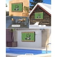 thumbnail image 4 of Golf Club Pattern Outdoor TV Cover 48 to 50 inch Golf Grenn Lawn Brown Background Waterproof Dustproof TV Covers for Outside with Zipper Remote Control Pocket Flat Screen Protectors, 4 of 7