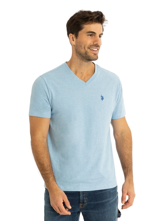 Men's Basic Short Sleeve V-Neck T-Shirt