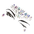 thumbnail image 2 of Minnieouse Joyas para la cara de los ojos, pegatinas autoadhesivas de diamantes de imitación, joyería geométrica, decoraciones para uñas DIY, Tratamientos faciales Blanco, 2 of 6