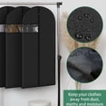thumbnail image 6 of Dress Garment Bags For Hanging Clothes Dress Bags For Gowns Long, Foldable Long Clear With Window Bag Storage Garment For Closet, 6 of 7