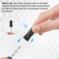 4PCS 1ml Dropper, Eye Dropper Glass with Measurements Bent & Straight